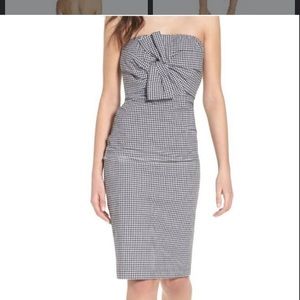 Leith gingham midi dress in small